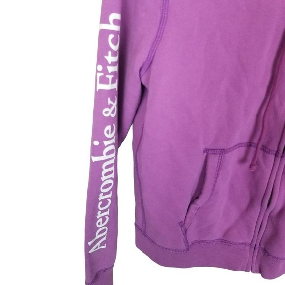 Abercrombie & Fitch Womens S Purple Spell Out Slee - Picture 4 of 8